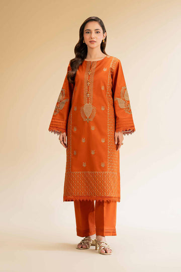 Nishat Linen 2 Piece - Dyed Embroidered Suit - 42501262 Online Shopping